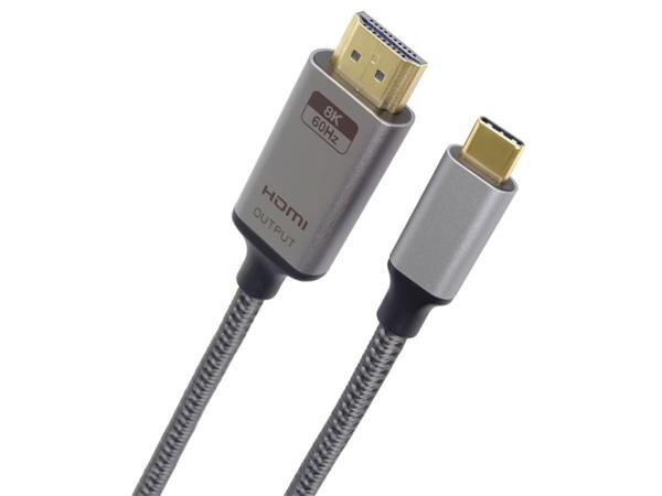 PremiumCord USB-C na HDMI kabel 2m rozlišení obrazu 8K@60Hz,4K@144Hz Aluminium PremiumCord USB-C na HDMI kabel 2m rozlišení obrazu 8K@60Hz,4K@144Hz Aluminium