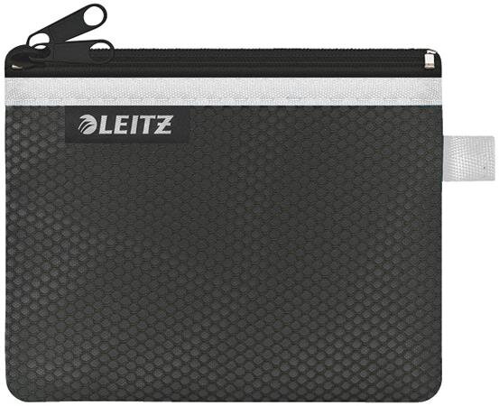 Leitz WOW dvojitá textilní kapsa, velikost S, černá Leitz WOW dvojitá textilní kapsa, velikost S, černá