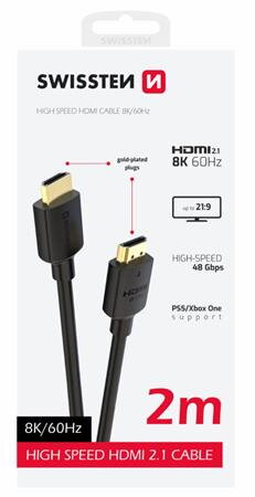 SWISSTEN KABEL HDMI NA HDMI 8K 60Hz 2,0 M PVC SWISSTEN KABEL HDMI NA HDMI 8K 60Hz 2,0 M PVC