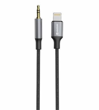 SWISSTEN AUDIO ADAPTÉR TEXTILE LIGHTNING (samec) / 3,5 mm JACK (samec) 1,5 M ČERNÝ (nahrazuje 73501213) SWISSTEN AUDIO ADAPTÉR TEXTILE LIGHTNING (samec) / 3,5 mm JACK (samec) 1,5 M ČERNÝ (nahrazuje 73501213)