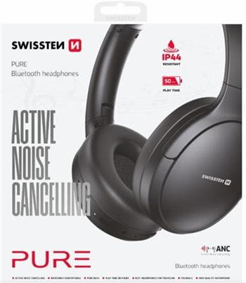 SWISSTEN BLUETOOTH ANC SLUCHÁTKA PURE ČERNÁ SWISSTEN BLUETOOTH ANC SLUCHÁTKA PURE ČERNÁ