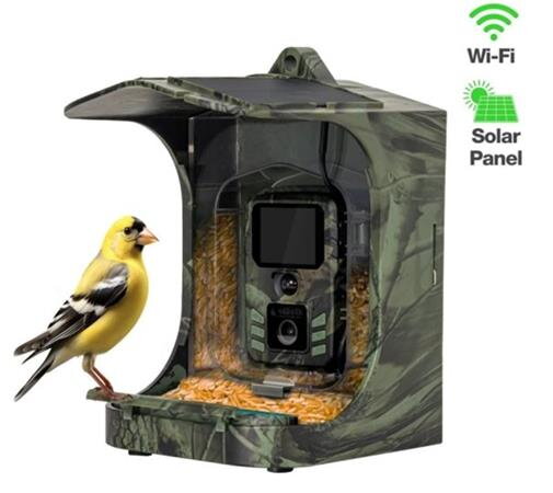 EVOLVEO StrongVision BirdFeeder - Chytré krmítko pro ptáky s kamerou a solárním panelem EVOLVEO StrongVision BirdFeeder - Chytré krmítko pro ptáky s kamerou a solárním panelem