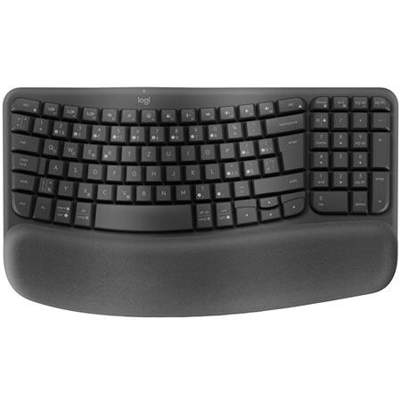 Logitech klávesnice Wave keys - bezdrátová/bluetooth/ergonomická/CZ/SK - grafitová Logitech klávesnice Wave keys - bezdrátová/bluetooth/ergonomická/CZ/SK - grafitová