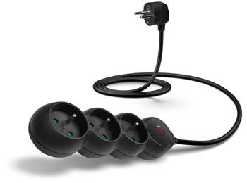 CONNECT IT prodlužovací kabel 230 V, 3 zásuvky, 1,5 m, s vypínačem (černý) CONNECT IT prodlužovací kabel 230 V, 3 zásuvky, 1,5 m, s vypínačem (černý)