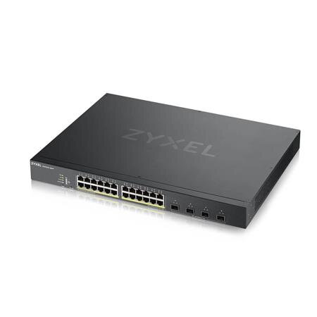 Zyxel XGS1935-28HP, 28 Port Lite-L3 Smart Managed PoE Switch, 24x Gigabit PoE and 4x 10G SFP+, hybrid mode, standalone o Zyxel XGS1935-28HP, 28 Port Lite-L3 Smart Managed PoE Switch, 24x Gigabit PoE and 4x 10G SFP+, hybrid mode, standalone o