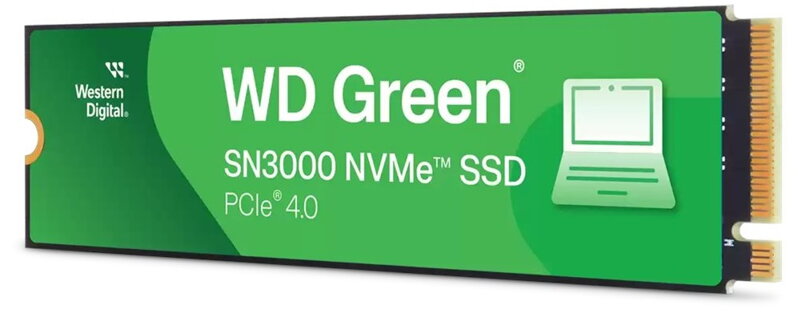 WD GREEN SSD 1TB SN3000, PCIe Gen4x4, M.2 2280, (R:5000/W:4200 MB/s) WD GREEN SSD 1TB SN3000, PCIe Gen4x4, M.2 2280, (R:5000/W:4200 MB/s)