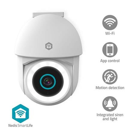 Nedis WIFICO22CWT - SmartLife Venkovní Kamera | Wi-Fi | Full HD 1296p | IP65 | Cloud / Micro SD | Onvif | Noční vidění | Nedis WIFICO22CWT - SmartLife Venkovní Kamera | Wi-Fi | Full HD 1296p | IP65 | Cloud / Micro SD | Onvif | Noční vidění |