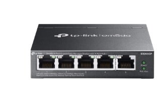 TP-Link ES205GP Omada 5portový gigabitový Easy Managed Switch se 4 porty PoE+ TP-Link ES205GP Omada 5portový gigabitový Easy Managed Switch se 4 porty PoE+