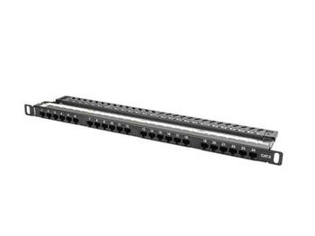 LANBERG PATCH PANEL 24 PORTŮ 0,5U 19" CAT.6 UTP ČERNÝ LANBERG PATCH PANEL 24 PORTŮ 0,5U 19" CAT.6 UTP ČERNÝ