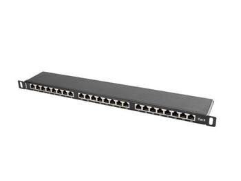 LANBERG PATCH PANEL 24 PORTŮ 0,5U 19" CAT.6 FTP STÍNĚNÝ ČERNÝ LANBERG PATCH PANEL 24 PORTŮ 0,5U 19" CAT.6 FTP STÍNĚNÝ ČERNÝ