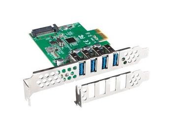 LANBERG KARTA PCI EXPRESS X1->4X USB-A 3.1 GEN1 LOW PROFILE