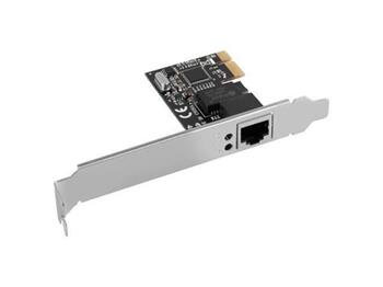 LANBERG PCI-EXPRESS->RJ45 ETHERNETOVÝ ADAPTÉR SÍŤOVÁ KARTA  PCI-E X1 1X RJ45 1GB RTL8111C NÍZKÝ PROFIL