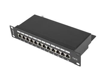 LANBERG PATCH PANEL 12PORT 1U 10" CAT.6 FTP STÍNĚNÝ ČERNÝ LANBERG PATCH PANEL 12PORT 1U 10" CAT.6 FTP STÍNĚNÝ ČERNÝ