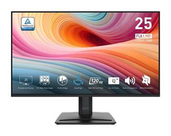 MSI monitor PRO MP251 E2 24,5" IPS/FHD/120Hz/1ms/HDMI/DP/VGA/černá MSI monitor PRO MP251 E2 24,5" IPS/FHD/120Hz/1ms/HDMI/DP/VGA/černá