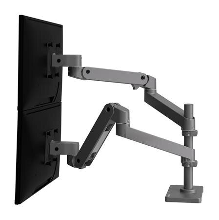 ERGOTRON LX Pro Dual Stacking Arm, stolní dvouramenný držák pro 2 monitry, šedá ERGOTRON LX Pro Dual Stacking Arm, stolní dvouramenný držák pro 2 monitry, šedá