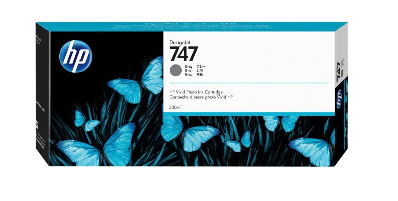 HP Ink Cartridge 747/Gray/300 ml HP Ink Cartridge 747/Gray/300 ml