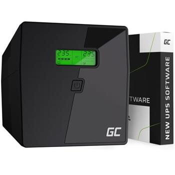 Green Cell Nepřerušitelný zdroj napájení UPS 1000VA 700W s LCD displejem Čistá sinusovka | VERZE EU | 2x Schuko 2x IEC zásuvky Green Cell Nepřerušitelný zdroj napájení UPS 1000VA 700W s LCD displejem Čistá sinusovka | VERZE EU | 2x Schuko 2x IEC zásuvky
