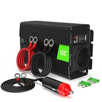 Green Cell Měnič napájení Power Inverter do auta 12V na 230V 300W / 600W Green Cell Měnič napájení Power Inverter do auta 12V na 230V 300W / 600W