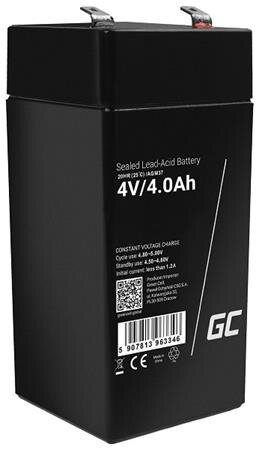 Green Cell AGM VRLA 4V 4Ah maintenance-free battery for the alarm system, cash register, toys Green Cell AGM VRLA 4V 4Ah maintenance-free battery for the alarm system, cash register, toys