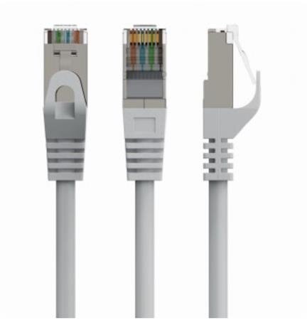 GEMBIRD Patch kabel S/FTP Cat. 6A LSZH, 0,5 m, šedý GEMBIRD Patch kabel S/FTP Cat. 6A LSZH, 0,5 m, šedý
