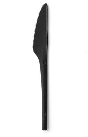 REFORK - Nůž z přírodního materiálu, black, 25ks