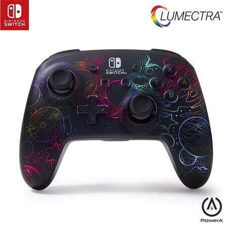 PowerA Vylepšený bezdrátový ovladač pro Nintendo s technologií Lumectra - Galactic Vortex PowerA Vylepšený bezdrátový ovladač pro Nintendo s technologií Lumectra - Galactic Vortex