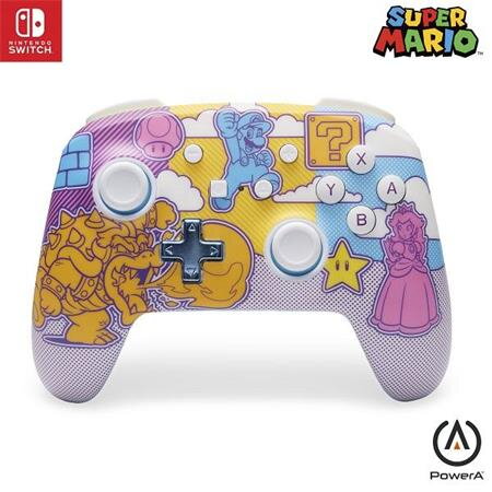 PowerA Vylepšený bezdrátový ovladač pro Nintendo - Super Mario Mushroom Kingdom Pop Art PowerA Vylepšený bezdrátový ovladač pro Nintendo - Super Mario Mushroom Kingdom Pop Art