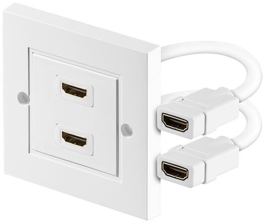 PremiumCord HDMI zásuvka v panelu 2x HDMI A - HDMI A Female/Female PremiumCord HDMI zásuvka v panelu 2x HDMI A - HDMI A Female/Female