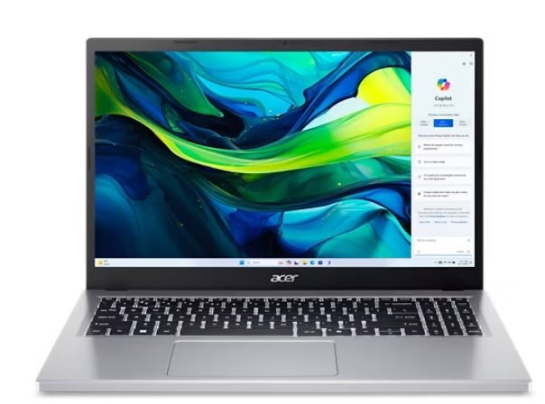 Acer Aspire GO (AG15-32P-C2FA) Intel N150/8GB/128GB SSD/15,6"/Win11 Home S mode/stříbrná Acer Aspire GO (AG15-32P-C2FA) Intel N150/8GB/128GB SSD/15,6"/Win11 Home S mode/stříbrná