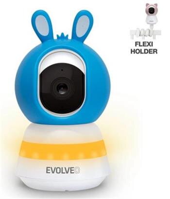 EVOLVEO Baby Monitor LUX- Chytrá 360° videochůvička s nočním viděním, detekcí pláče a pohybu, modrá EVOLVEO Baby Monitor LUX- Chytrá 360° videochůvička s nočním viděním, detekcí pláče a pohybu, modrá