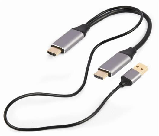 GEMBIRD Kabel aktivní adaptér HDMI samec na DisplayPort samec