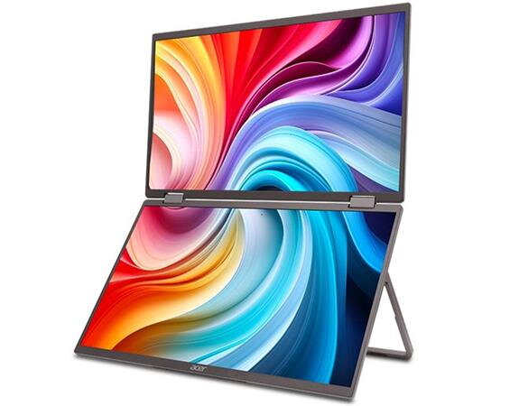 Acer LCD PD193QEbmiuux DUAL SCREEN 18,5" IPS LED, 1920x1080, 1xHDMI + 2xType-C + Audio Out, repro 2Wx2, VESA 75x75, Acer LCD PD193QEbmiuux DUAL SCREEN 18,5" IPS LED, 1920x1080, 1xHDMI + 2xType-C + Audio Out, repro 2Wx2, VESA 75x75,