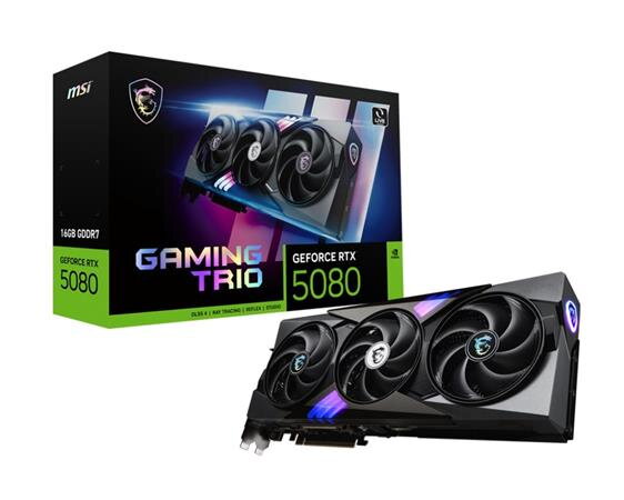 MSI GeForce RTX 5080 TRIO/Gaming/16GB/GDDR7 MSI GeForce RTX 5080 TRIO/Gaming/16GB/GDDR7
