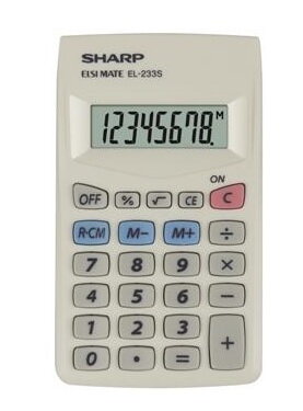 PLATINET SHARP CALCULATOR HANDHELD BOX EL233S PLATINET SHARP CALCULATOR HANDHELD BOX EL233S