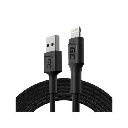 Green Cell Cable GC PowerStream USB-A - Lightning 200cm Quick charge Apple 2.4A Green Cell Cable GC PowerStream USB-A - Lightning 200cm Quick charge Apple 2.4A