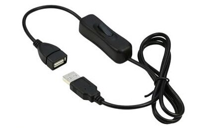 PremiumCord USB 2.0 kabel prodlužovací s vypínačem, A male- A female,1m černá PremiumCord USB 2.0 kabel prodlužovací s vypínačem, A male- A female,1m černá