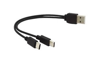 PremiumCord USB kabel A/Male to USB-C male (nabíjení) + USB-C male (nabíjení) 30cm PremiumCord USB kabel A/Male to USB-C male (nabíjení) + USB-C male (nabíjení) 30cm