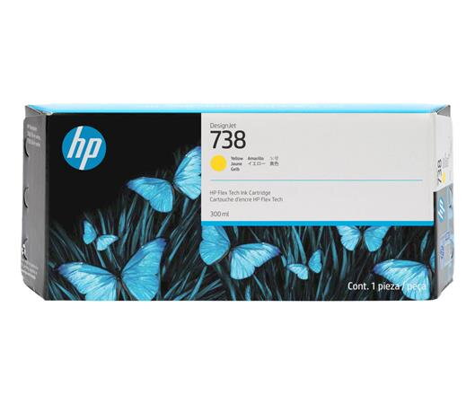 HP Ink Cartridge 738/Yellow/300 ml HP Ink Cartridge 738/Yellow/300 ml