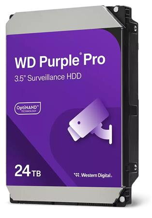 WD PURPLE PRO WD241PURP 24TB, SATA III 3.5", 512MB 7200RPM, 287MB/s, CMR