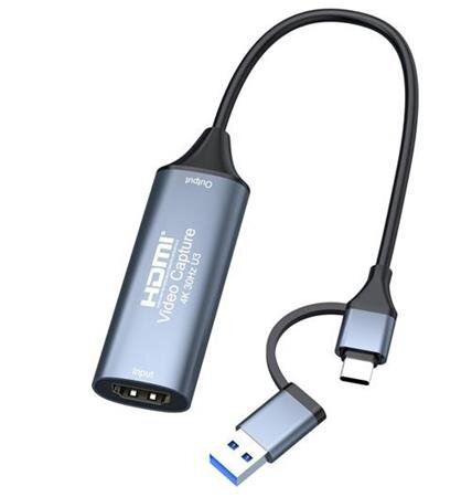 PremiumCord HDMI capture/grabber pro záznam Video/Audio signálu do počítače s konektorem USB3.0 a USB-C PremiumCord HDMI capture/grabber pro záznam Video/Audio signálu do počítače s konektorem USB3.0 a USB-C