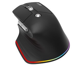 Acer Smart Fit Vertical Mouse - Black, Wireless RF 2.4GHz + BT (2x) + USB, vertikální (pro praváky), citlivost 8000 DPI Acer Smart Fit Vertical Mouse - Black, Wireless RF 2.4GHz + BT (2x) + USB, vertikální (pro praváky), citlivost 8000 DPI