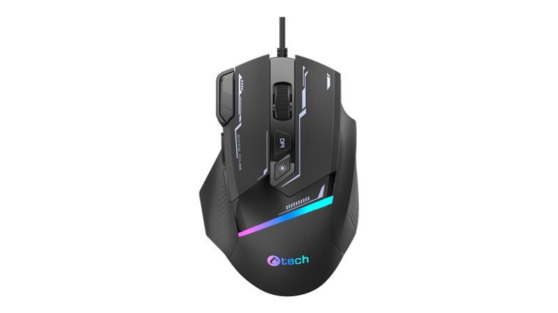 C-TECH herní myš Zyra (GM-16), casual gaming, 7200 DPI, 8 tlačítek, RGB podsvícení, USB C-TECH herní myš Zyra (GM-16), casual gaming, 7200 DPI, 8 tlačítek, RGB podsvícení, USB