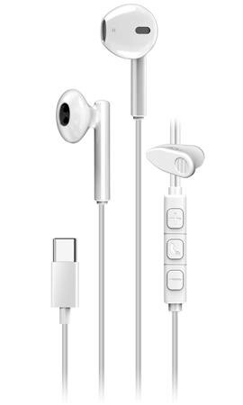Genius HS-M366 Headset, drátový, do uší, mikrofon, ovládání hlasitosti, 360° rotační klip, USB-C, bílý Genius HS-M366 Headset, drátový, do uší, mikrofon, ovládání hlasitosti, 360° rotační klip, USB-C, bílý