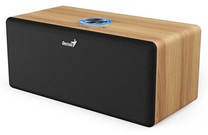Genius SP-HF505BT, Reproduktor, 20W, Bluetooth 5.3, AUX vstup, sluchátkový výstup, ovládání hlasitosti, světlé dřevo Genius SP-HF505BT, Reproduktor, 20W, Bluetooth 5.3, AUX vstup, sluchátkový výstup, ovládání hlasitosti, světlé dřevo