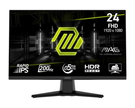 MSI MAG 242F gaming monitor 23,8" Rapid IPS/FHD/200Hz/0,5ms/HDMI/DP/černá MSI MAG 242F gaming monitor 23,8" Rapid IPS/FHD/200Hz/0,5ms/HDMI/DP/černá