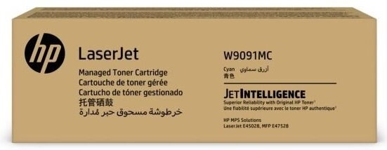 HP W9091MC High Yield Cyan Managed Original LaserJet Toner Cartridge HP W9091MC High Yield Cyan Managed Original LaserJet Toner Cartridge