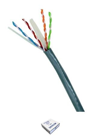 Metráž DATACOM UTP drát CAT6  PVC,Eca 100m šedý