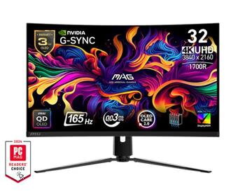MSI MAG 321CUP QD-OLED Gaming monitor 31,5" QD-OLED zakřivený/UHD/165Hz/0,03ms/2xHDMI/DP/USB-C/výšk.nast./černá MSI MAG 321CUP QD-OLED Gaming monitor 31,5" QD-OLED zakřivený/UHD/165Hz/0,03ms/2xHDMI/DP/USB-C/výšk.nast./černá