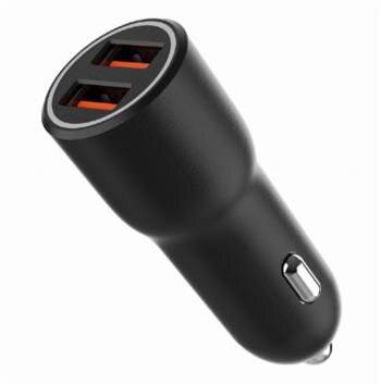 GEMBIRD rychlonabíječka do auta, 2 porty USB, QC3.0, 36W, černá – novinka GEMBIRD rychlonabíječka do auta, 2 porty USB, QC3.0, 36W, černá – novinka