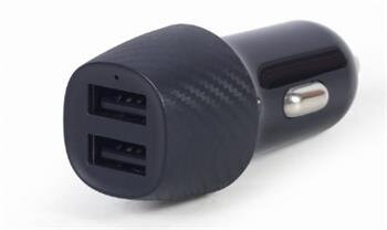 GEMBIRD TA-U2C48A-CAR-01 – 2portová USB nabíječka do auta, 4,8 A, černá GEMBIRD TA-U2C48A-CAR-01 – 2portová USB nabíječka do auta, 4,8 A, černá